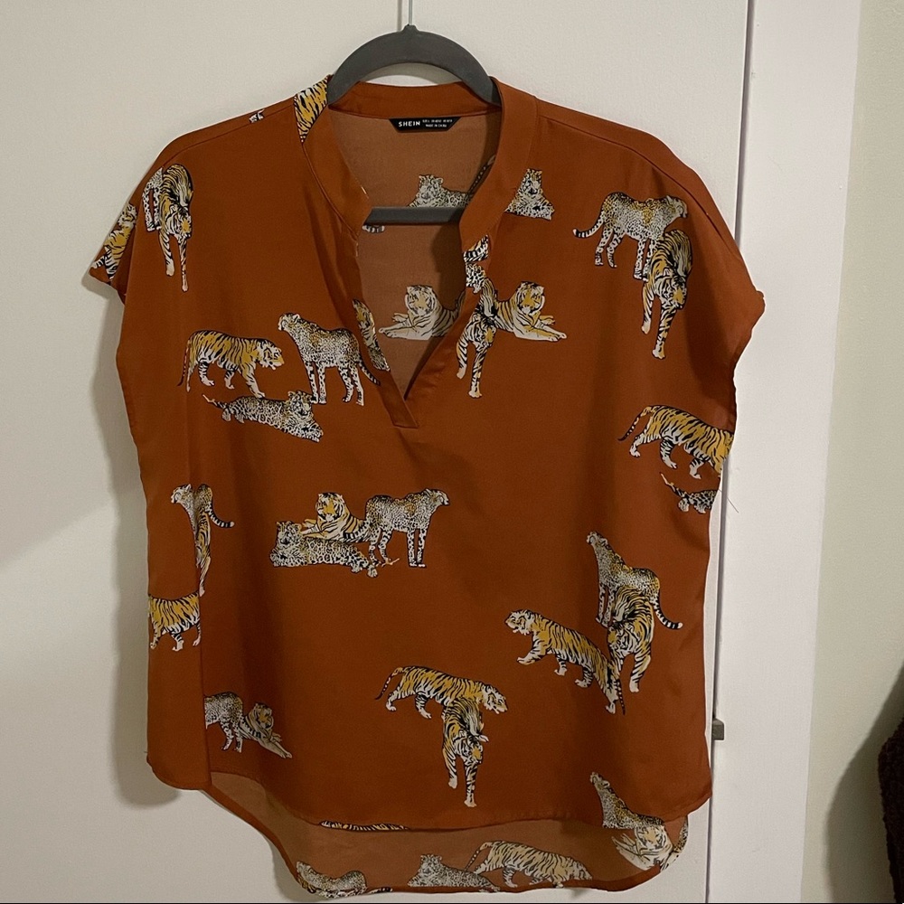 Tiger Pattern Blouse